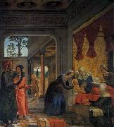 Juan de Borgona The Birth of the Virgin France oil painting artist